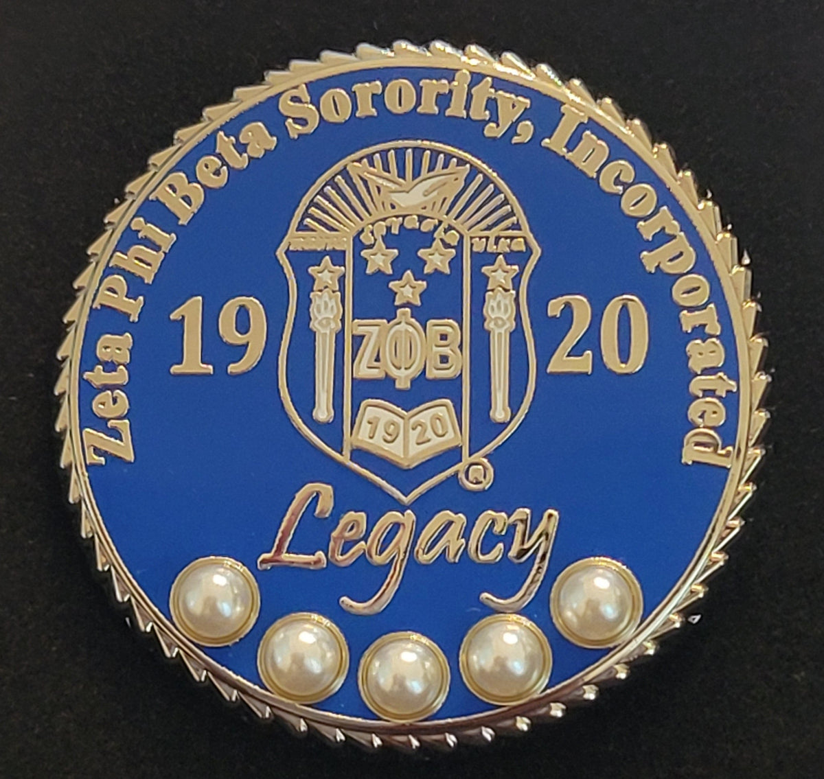 Bezzled Zeta Legacy lapel pin
