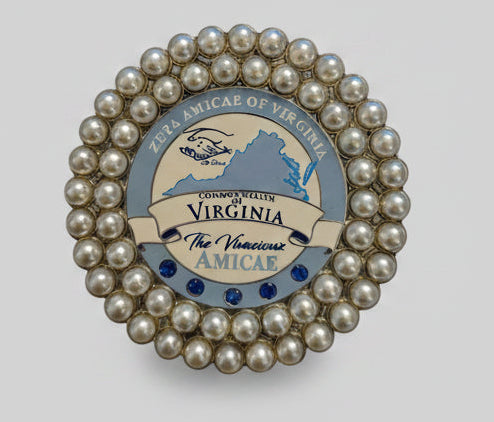 Virginia Vivacious Amicae lapel pin