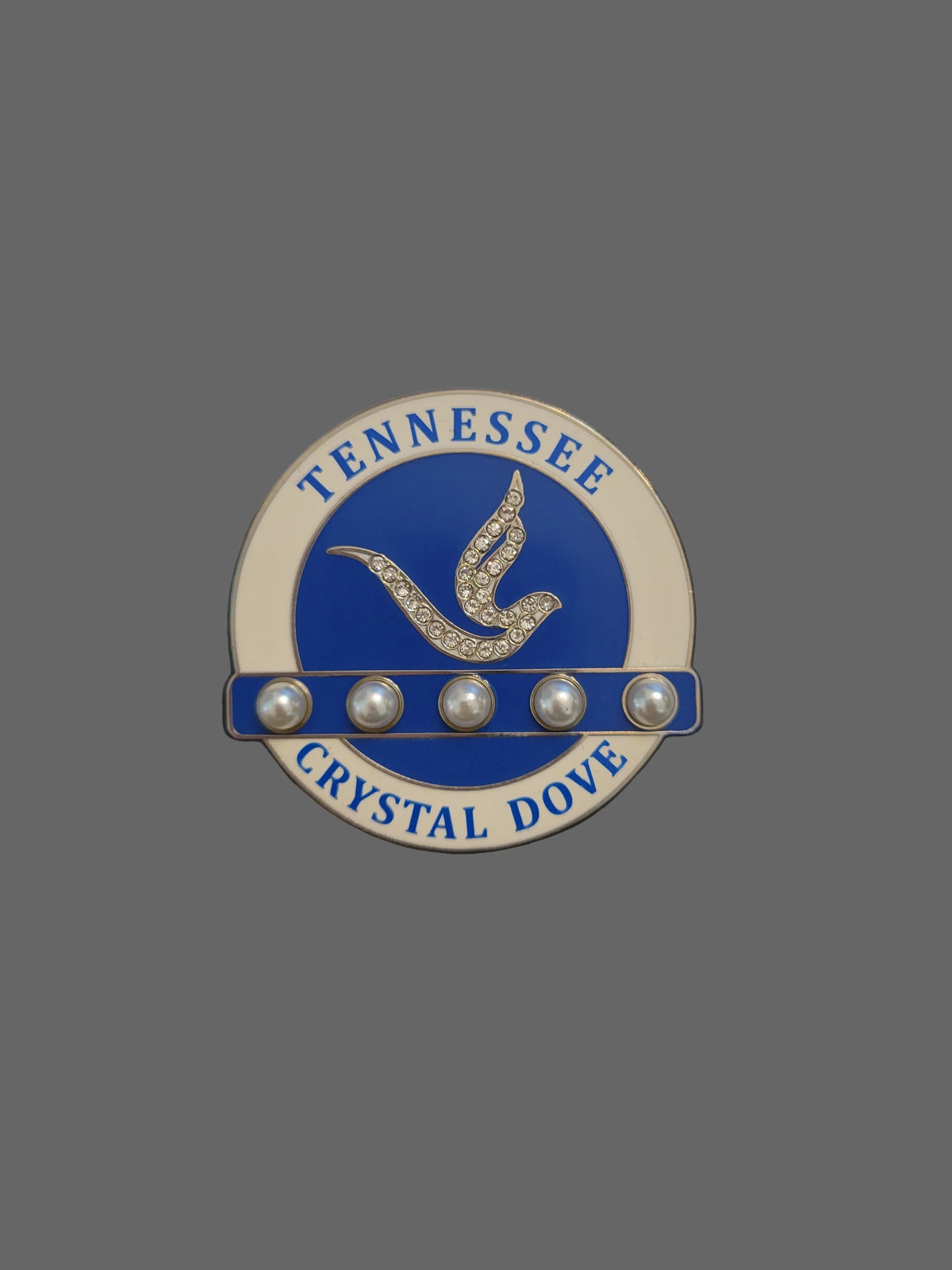 Tennessee Crystal Dove lapel pin