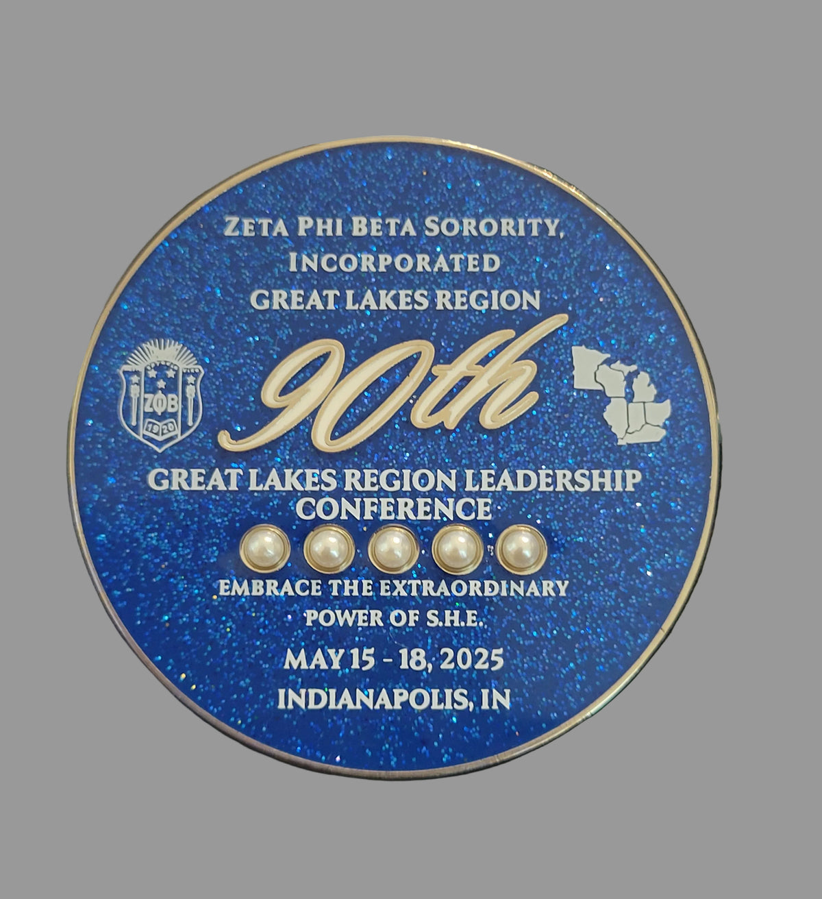 90th Great Lakes Region conference lapel pin