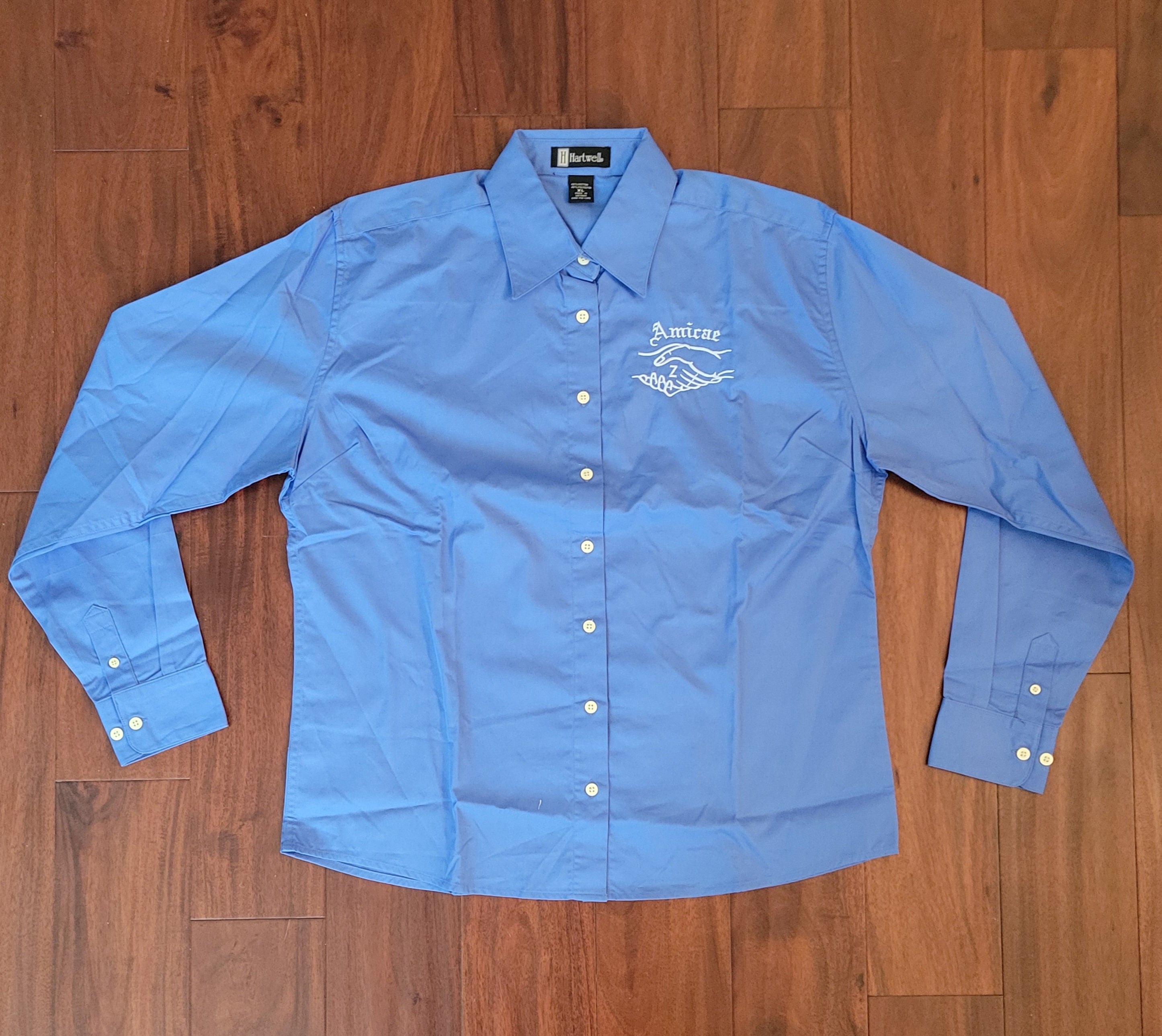 Long Sleeve Amicae French Blue Business Shirt (Size XL/Discontinued)