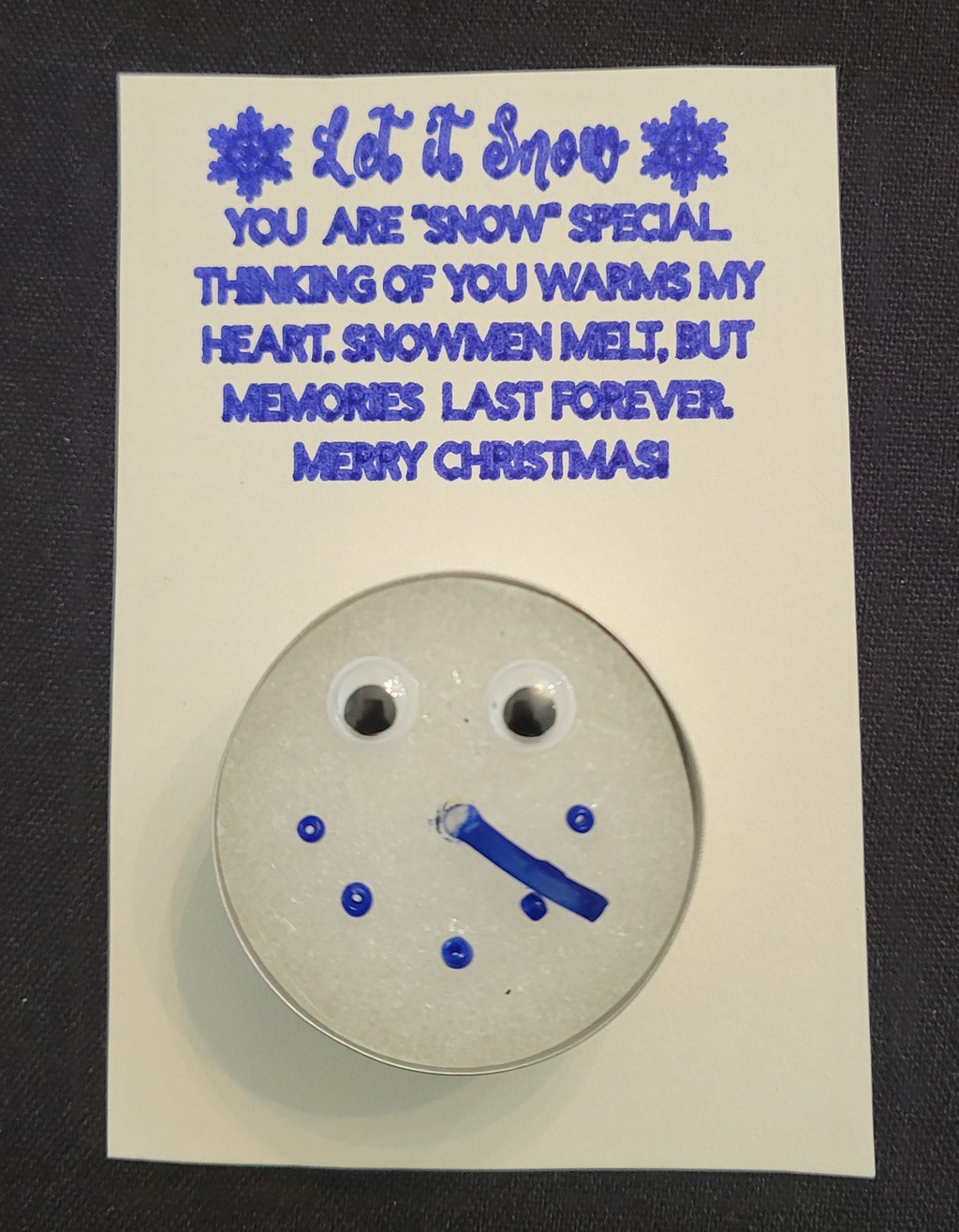 Snowman gift card