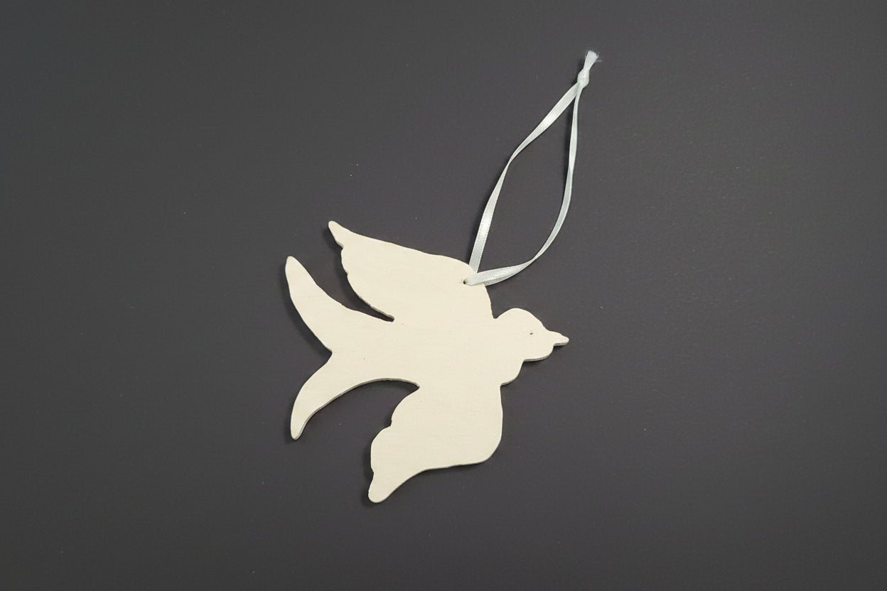 Mother of pearl dove ornament