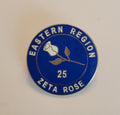 Eastern Region Zeta Rose lapel pin