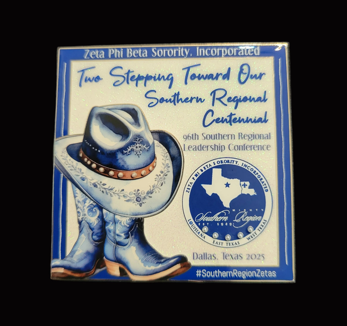 Two Stepping Southern Region lapel pin