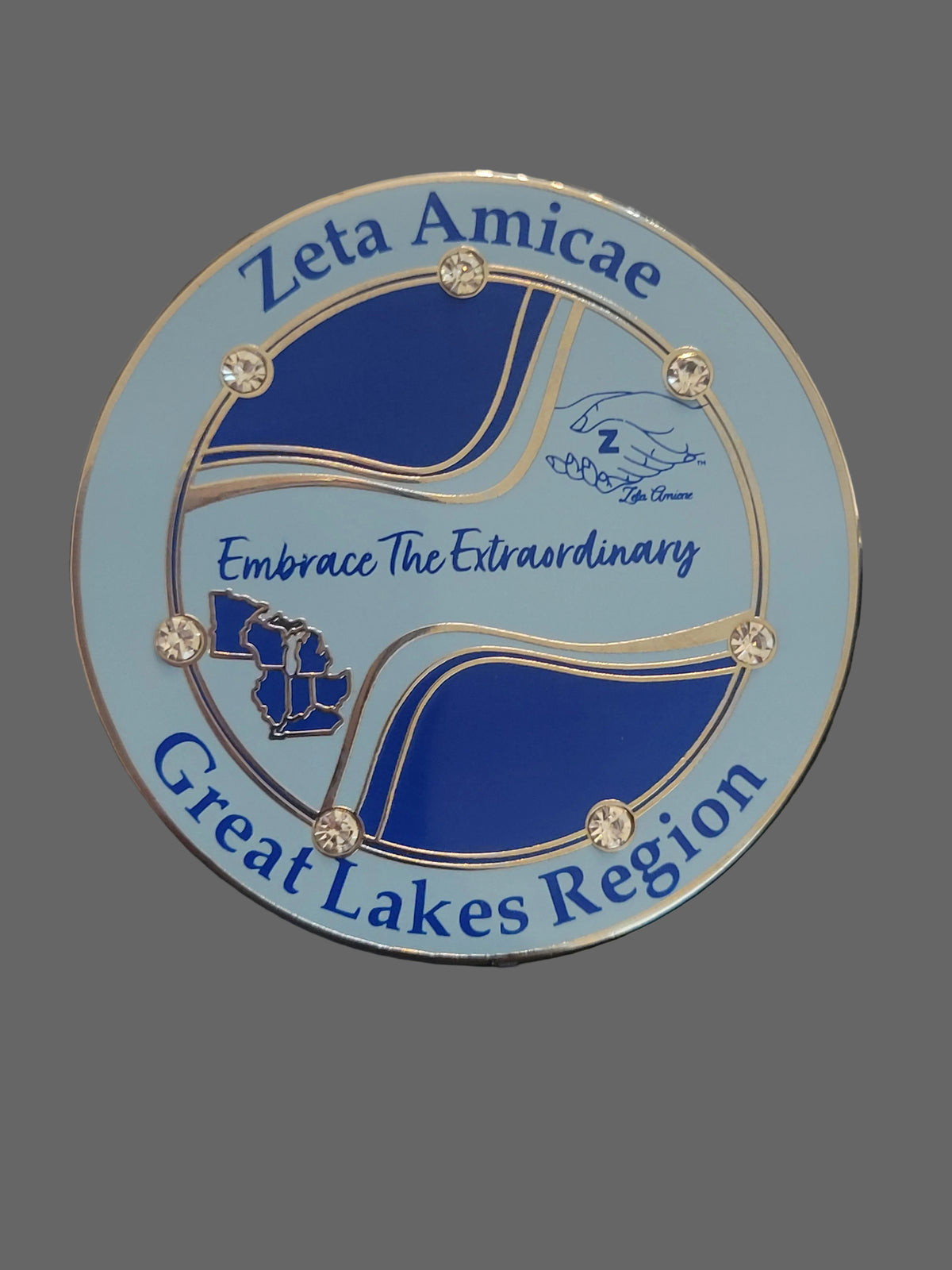 Great Lakes Region Embrace the Extraordinary Amicae lapel pin