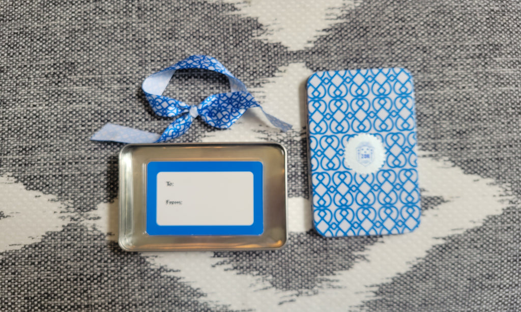 Zeta shield gift card tin
