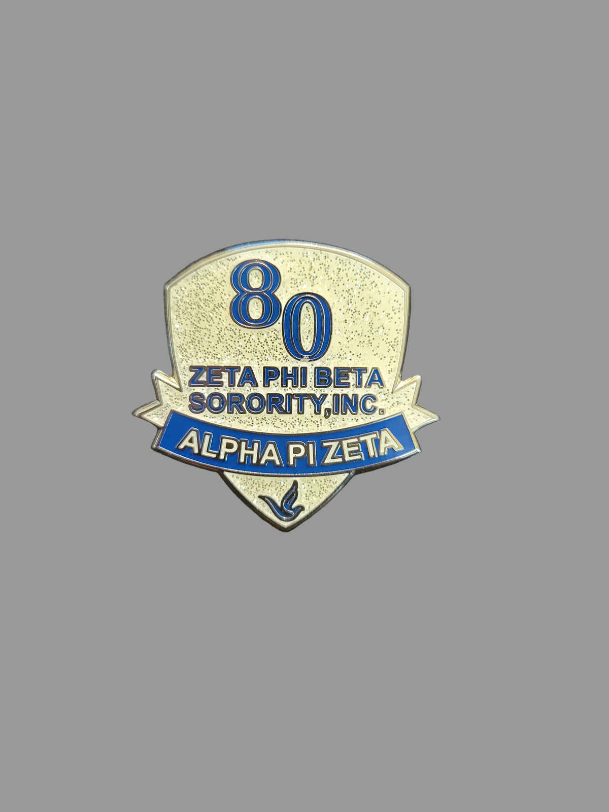 Alpha Pi Zeta 80 year lapel pin