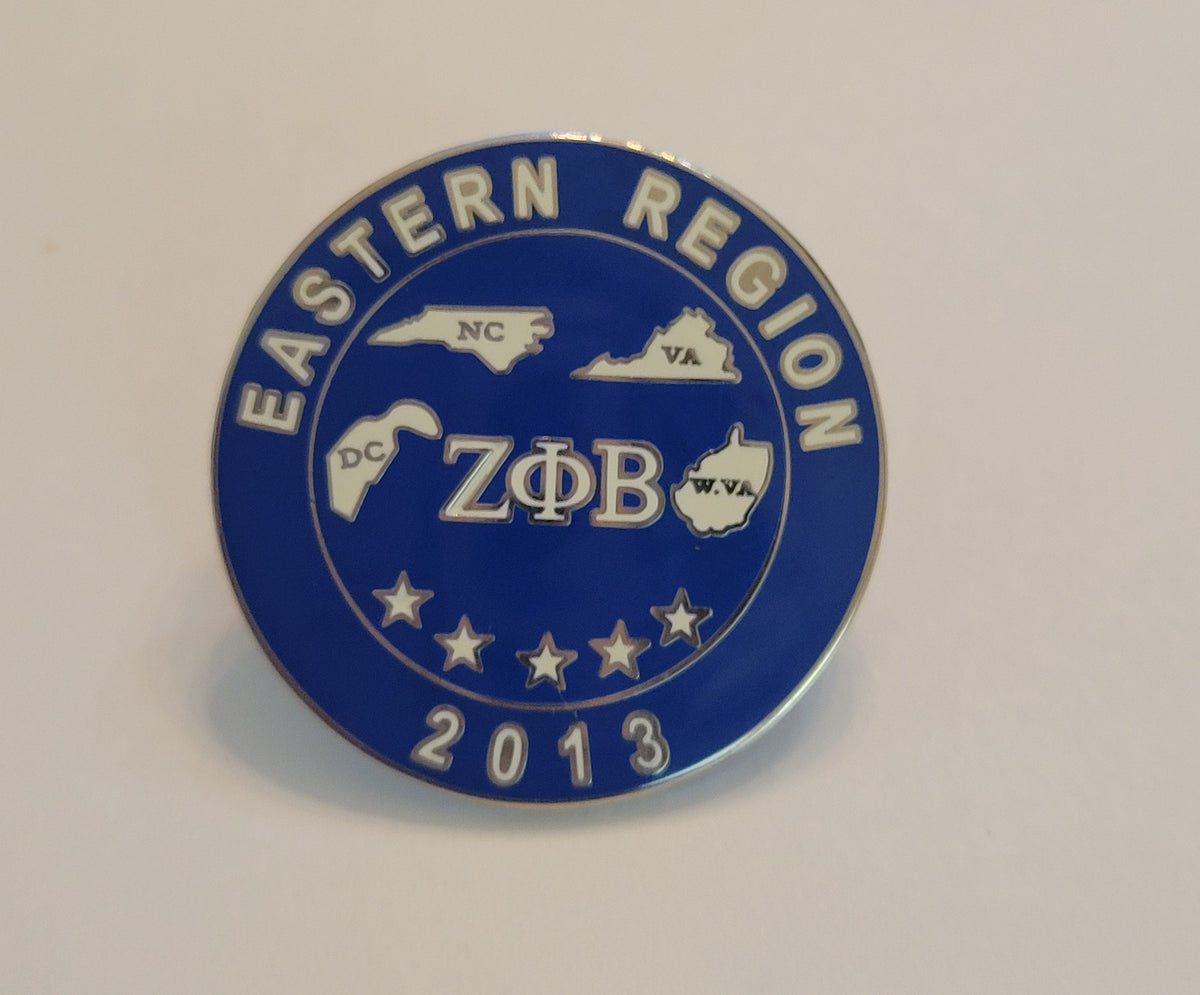 Eastern Region 2013 states lapel pin