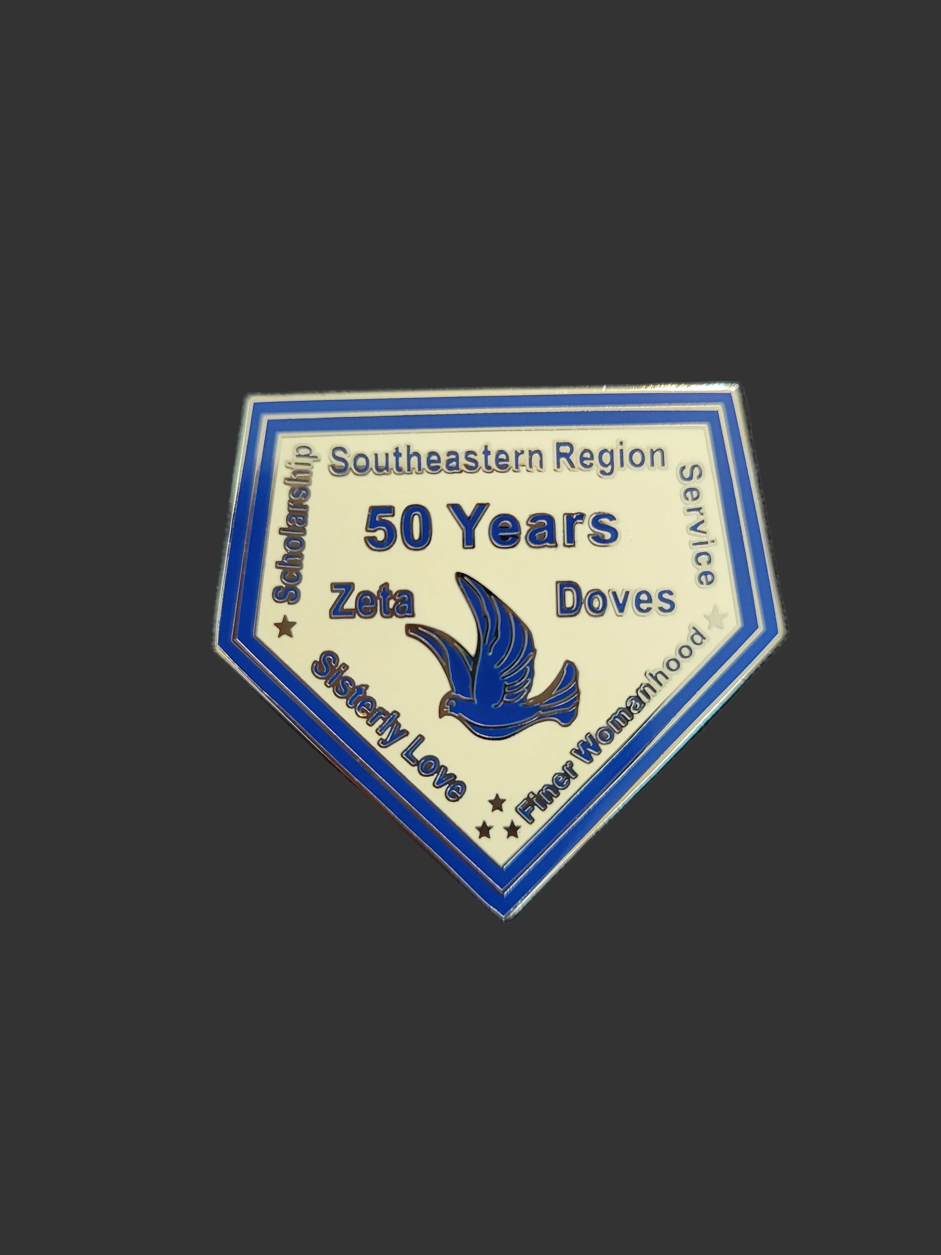Southeastern Region Zeta Doves lapel pin